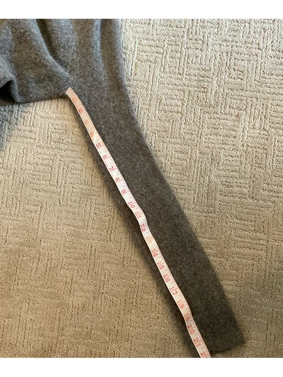 💜Aritzia Group Babaton Ammonius Merino Yak Wool Blend Hooded Cardigan Taupe XS - Picture 10 of 12